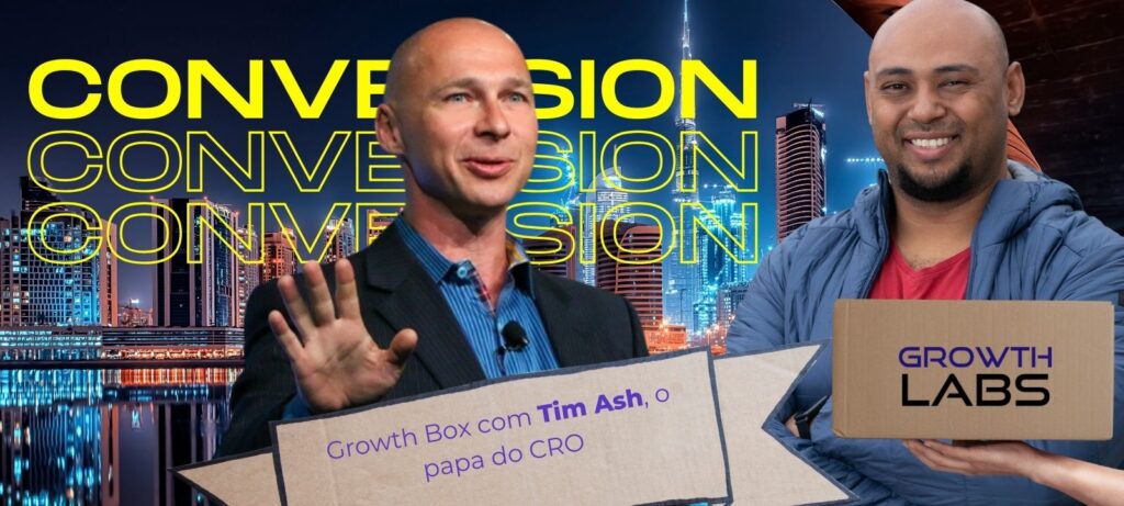 Capa do Podcast Growth Box com Tim Ash e Anderson Palma