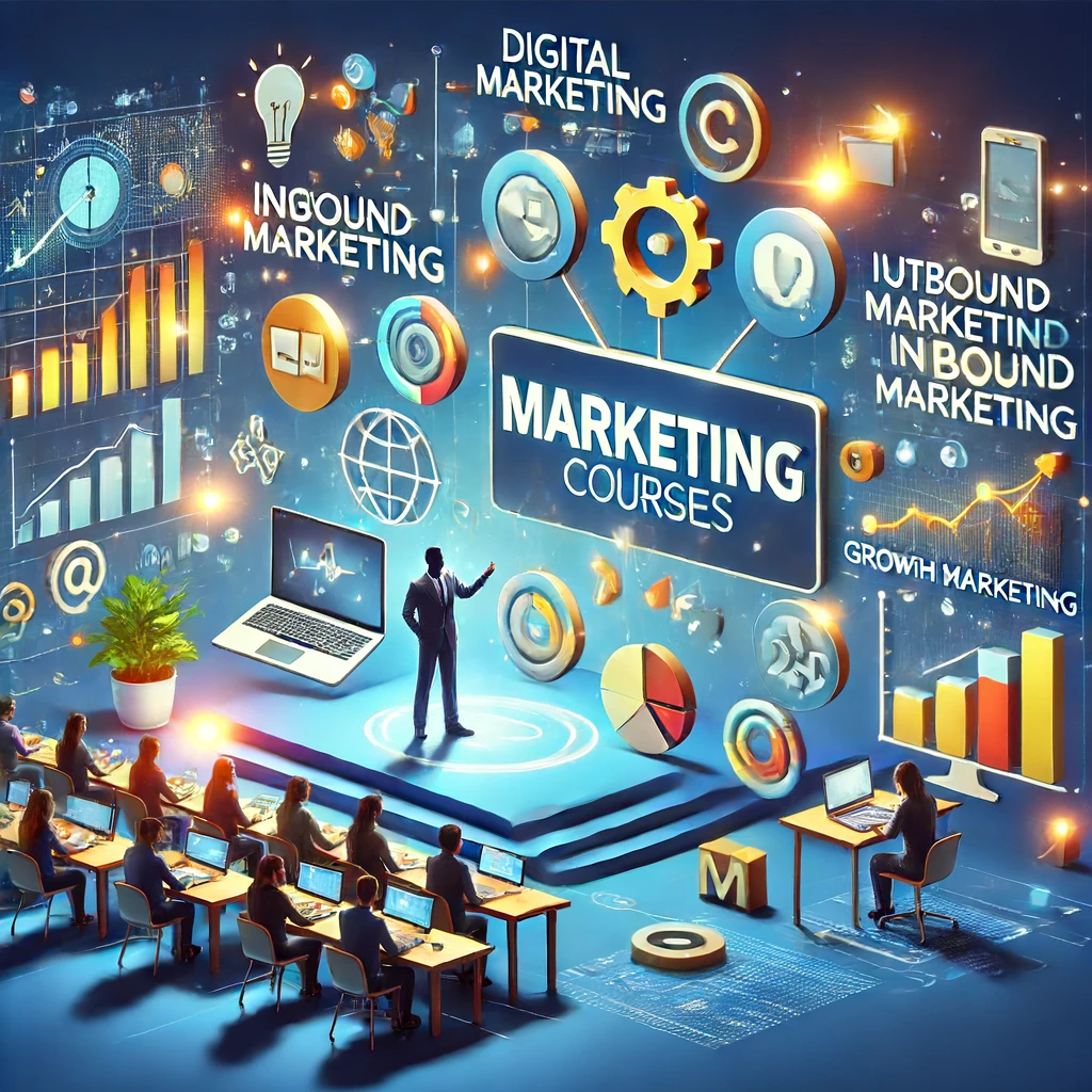 opções de curso de marketing digital